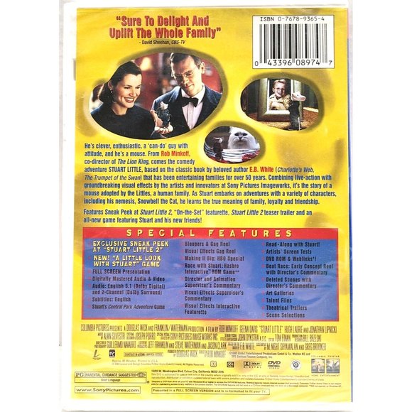 Stuart Little (DVD, 1999) - Picture 2 of 2